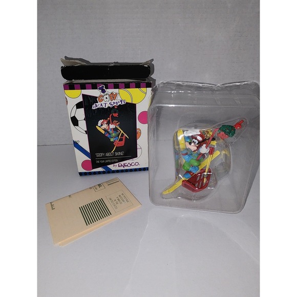 Goofy About Sports Skiing Enesco‎ Disney Limited edition ornament vintage - Picture 2 of 8